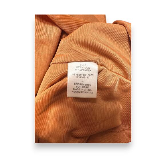 NWT Fashion Nova Nina Rust Double-Lined Body-con Dress Size Large - Picture 5 of 9